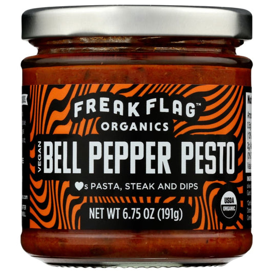 FREAK FLAG ORGANICS: Pesto Bell Pepper Org 6.75 OZ (Pack of 4) - Condiments - FREAK FLAG ORGANICS