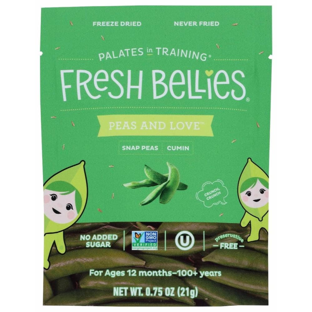 FRESH BELLIES Baby > Baby Food FRESH BELLIES Snack Toddler Snap Peas, 0.75 oz