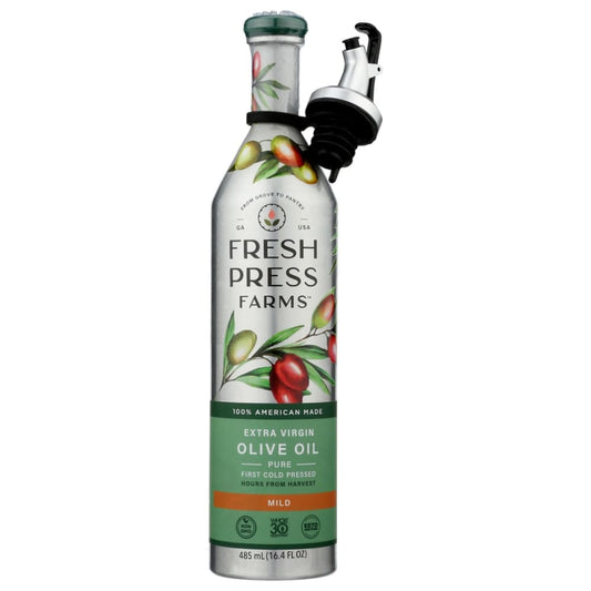 FRESH PRESS FARMS: Mild Extra Virgin Olive Oil 485 ml (Pack of 2) - Grocery > Cooking & Baking > Cooking Oils & Sprays - FRESH PRESS FARMS