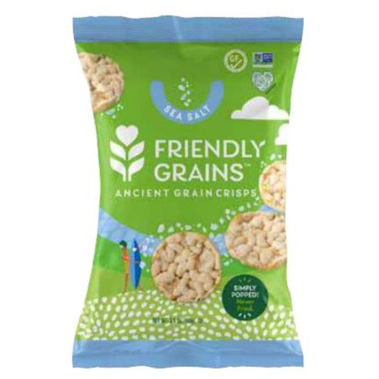 FRIENDLY GRAINS: Crisps Sea Salt Grain 3.5 oz (Pack of 4) - Snacks Other - FRIENDLY GRAINS