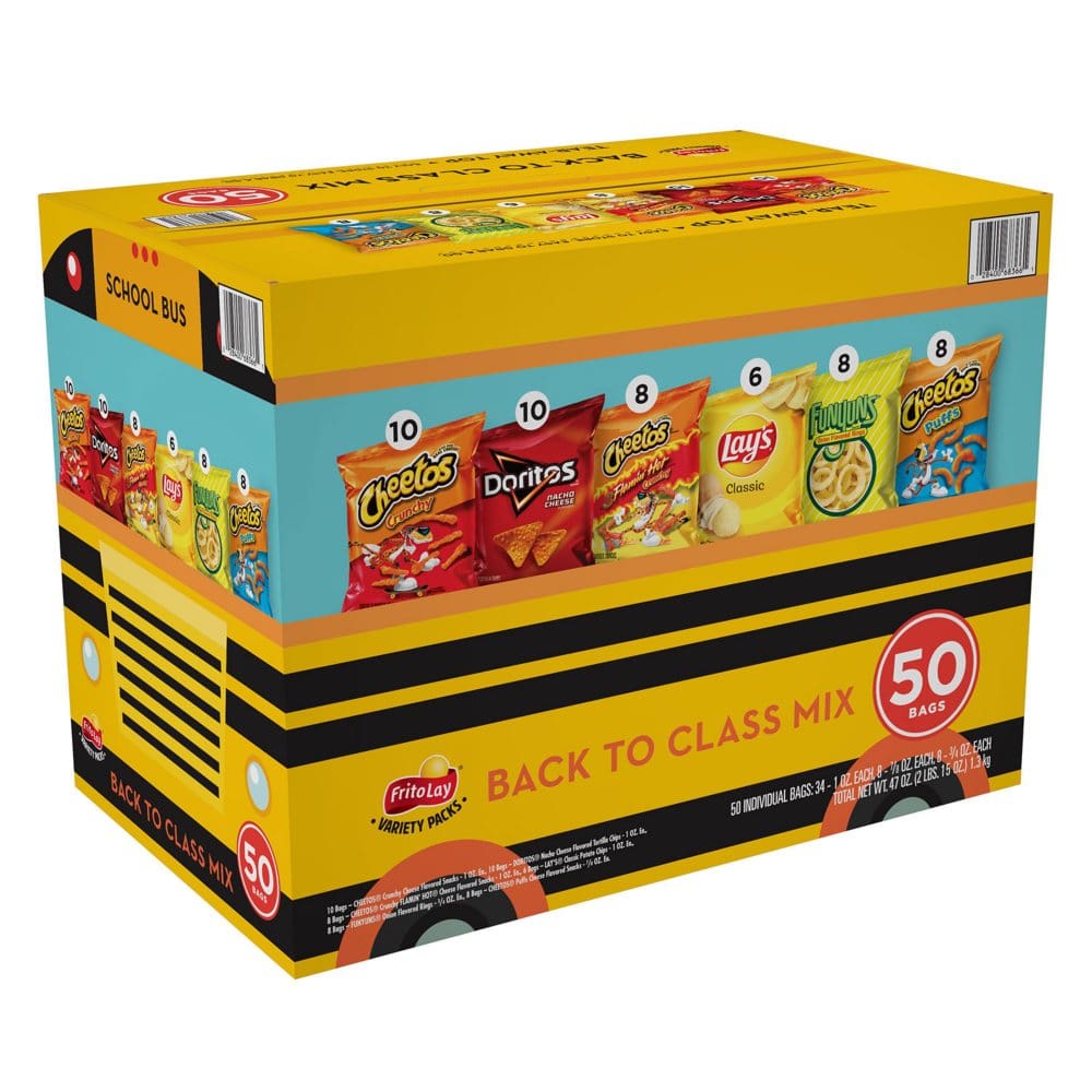 Frito-Lay Back to Class Mix Variety Pack (50 pk.) - Limited Time Snacks - ShelHealth