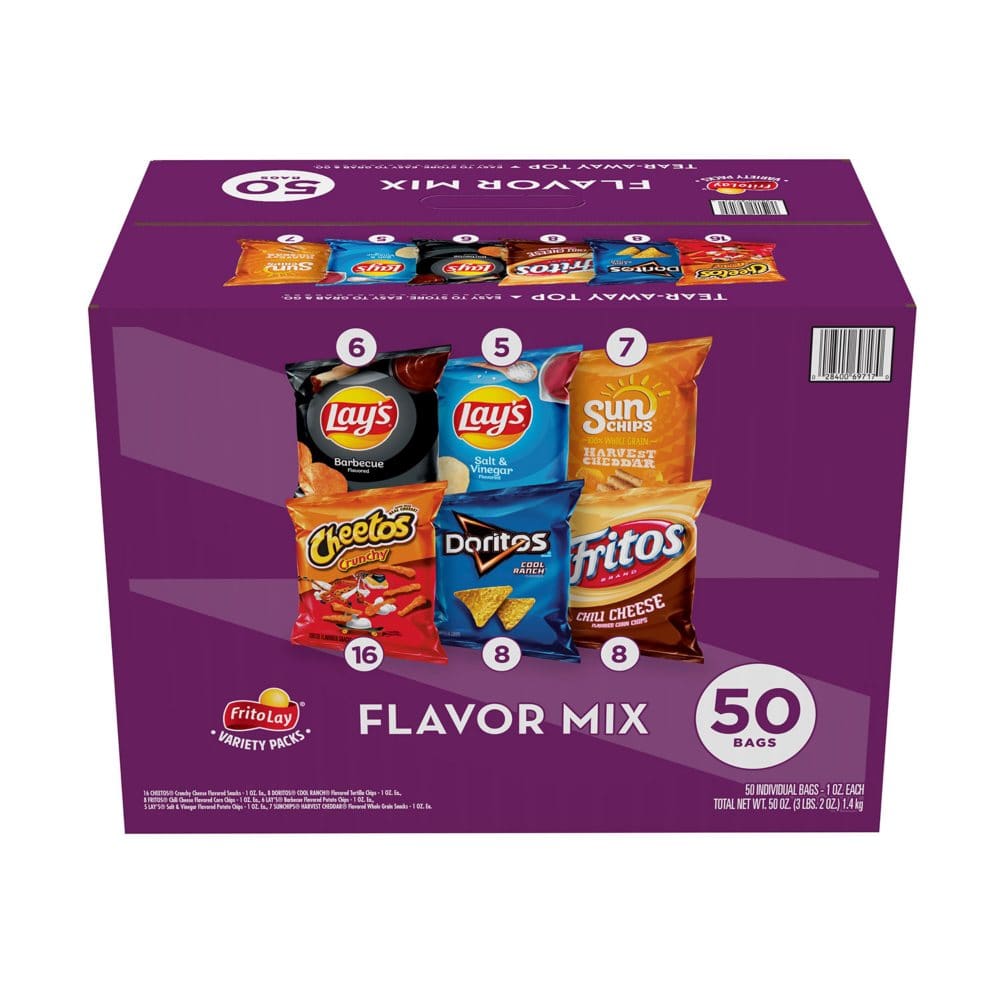Frito-Lay Flavor Mix Variety Pack Chips & Snacks (50 ct.) - Chips - Frito-Lay