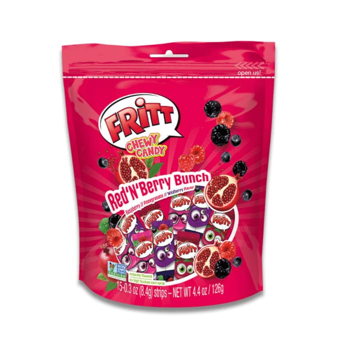 FRITT Grocery > Chocolate, Desserts and Sweets > Candy FRITT: Red N Berry Bunch Chewy Candy, 4.4 oz