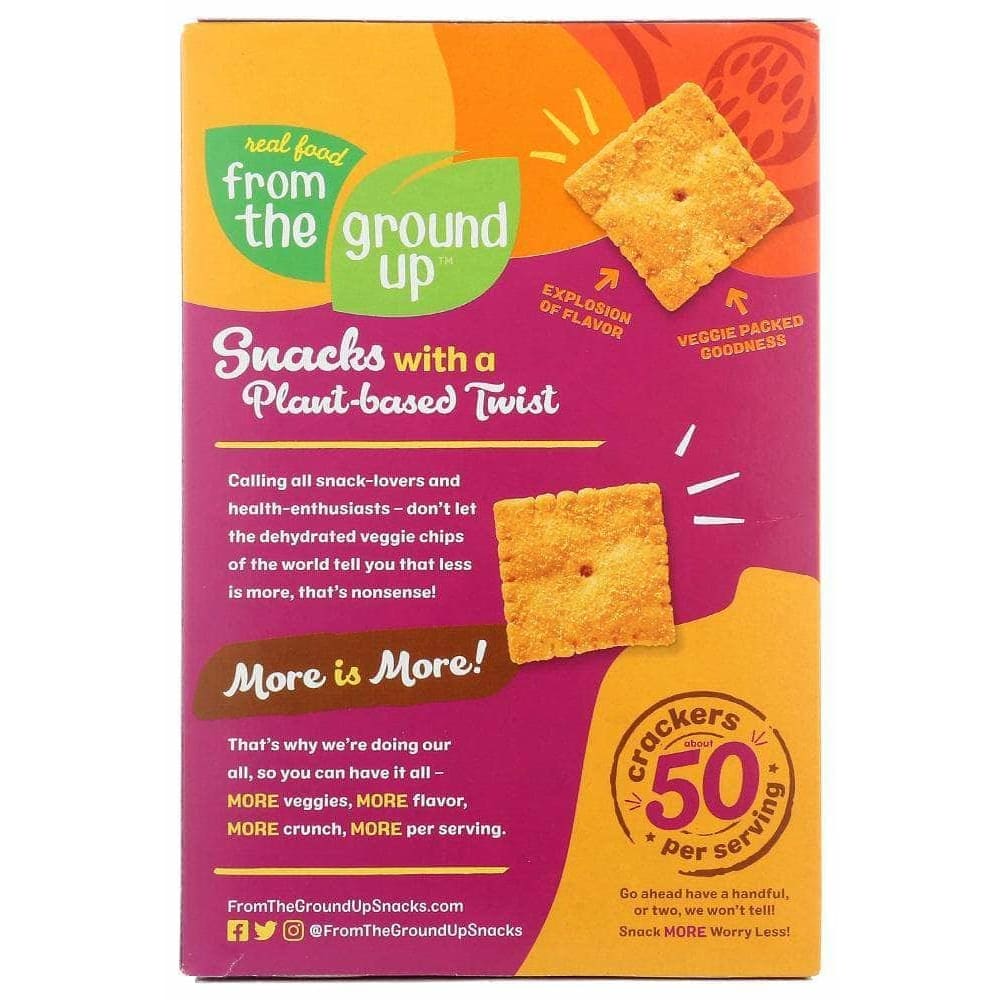 From The Ground Up From The Ground Up Butternut Squash Parmesan Crackers, 4 oz
