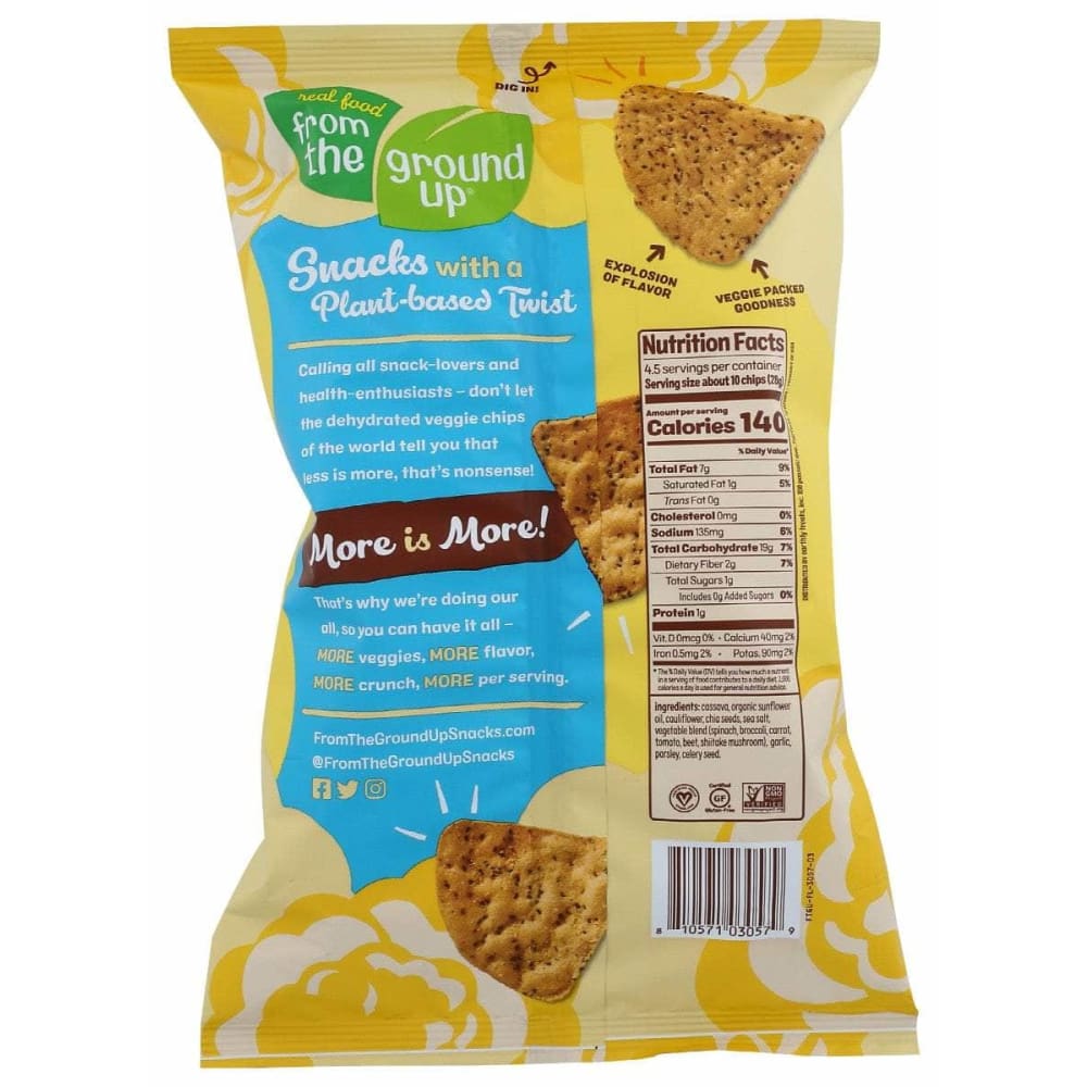 FROM THE GROUND UP From The Ground Up Chip Trtlla Clflwr Sslt, 4.5 Oz