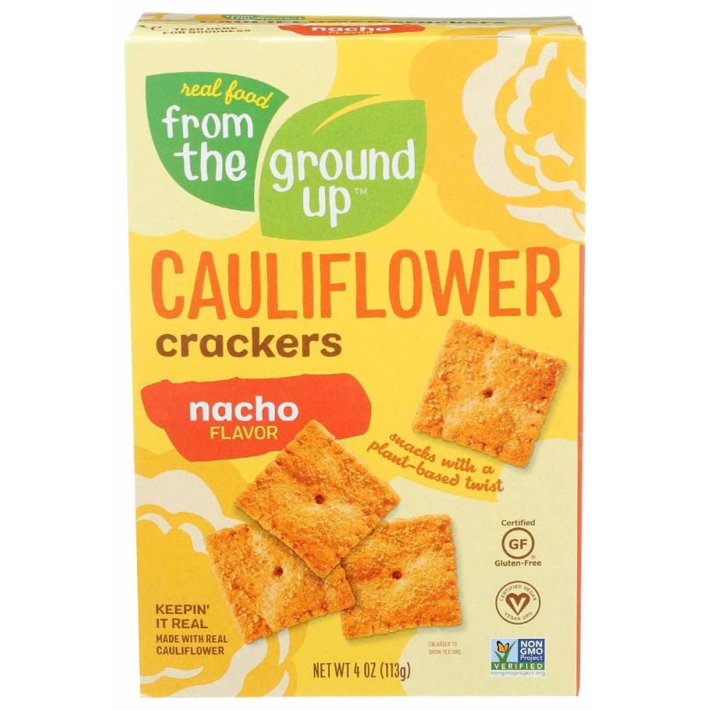 FROM THE GROUND UP FROM THE GROUND UP Nacho Cauliflower Crackers, 4 oz