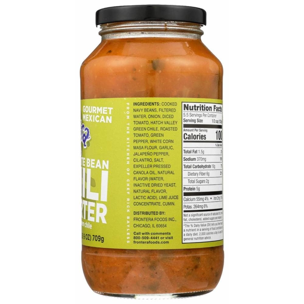 FRONTERA Grocery > Pantry > Condiments FRONTERA: Chili Starter Bean Wht, 24 oz