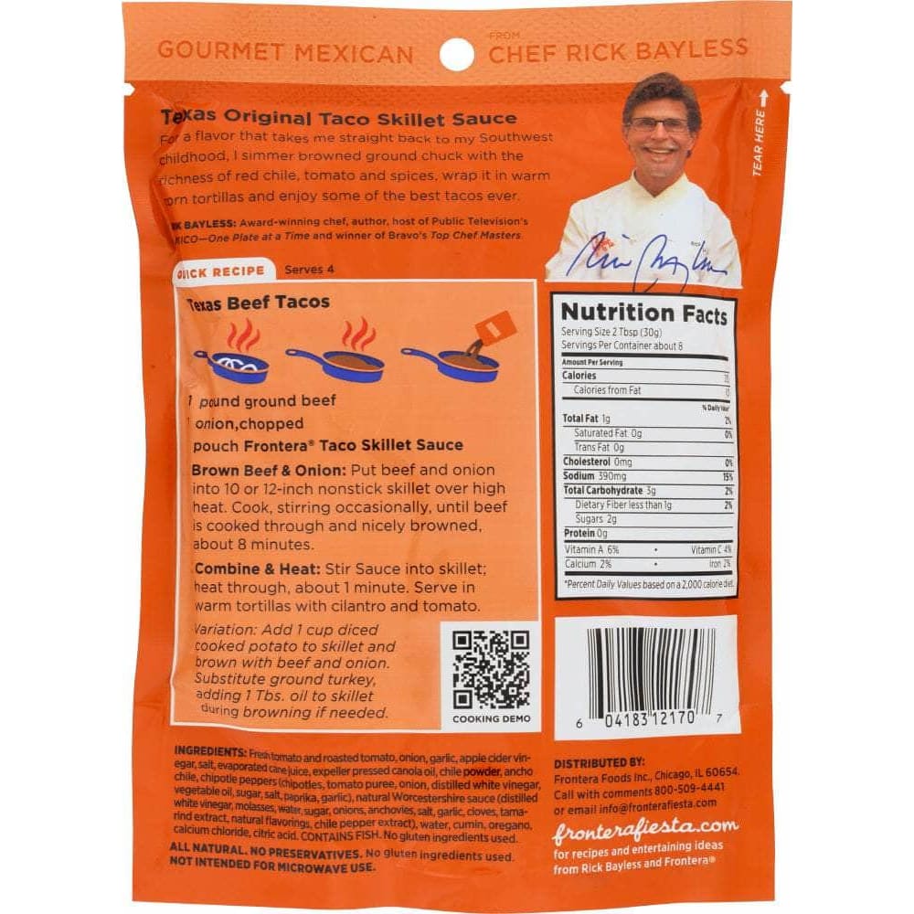 FRONTERA Frontera Ground Beef Taco Skillet Sauce, 8 Oz