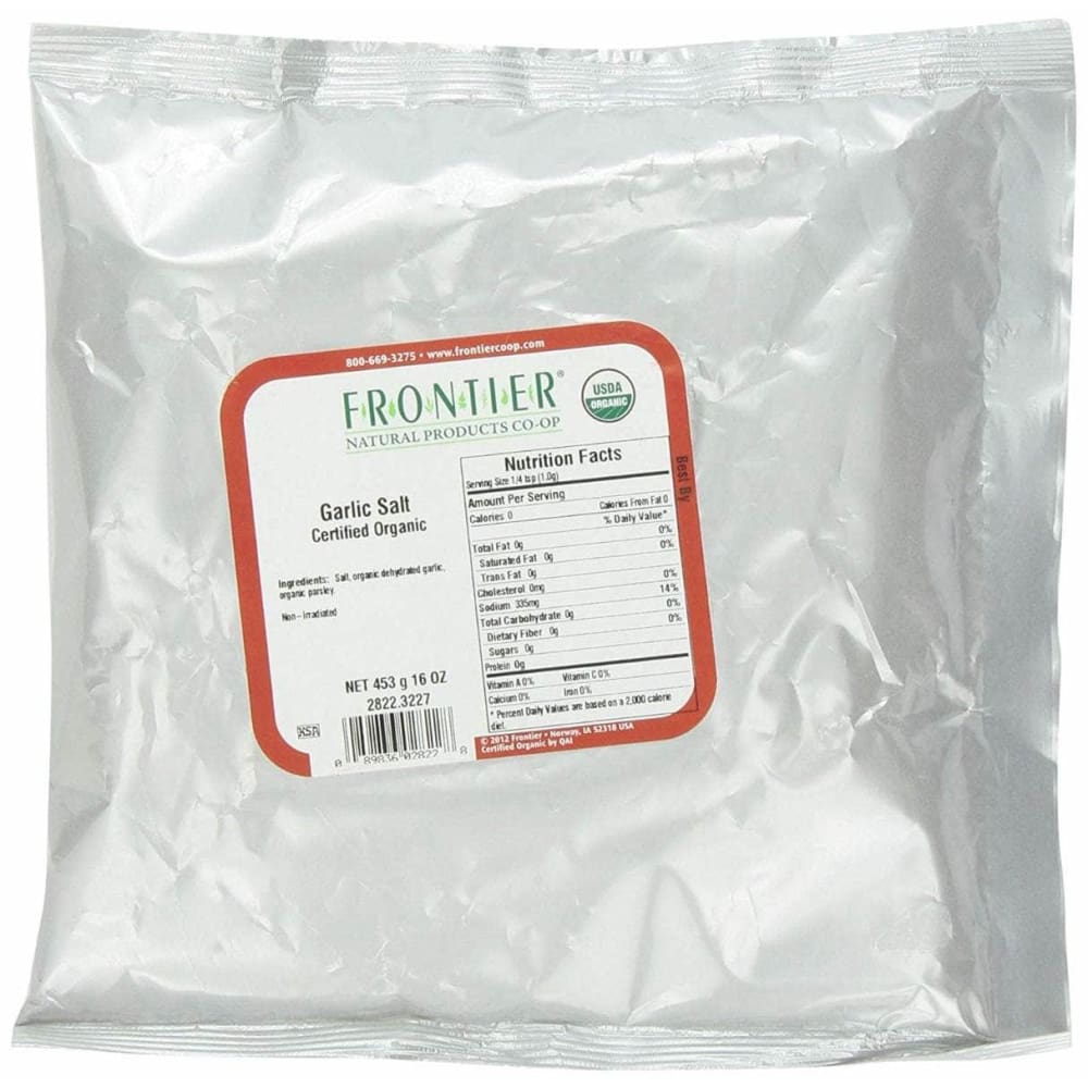Frontier Co-Op Frontier Herb Garlic Salt Certified Organic, 16 oz