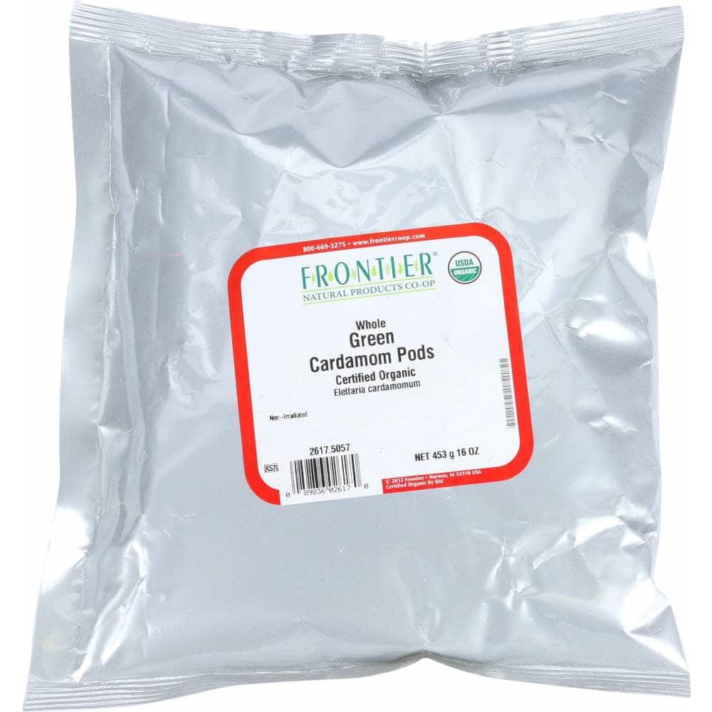 Frontier Co-Op Frontier Herb Organic Cardamom Pods Green Whole, 16 oz