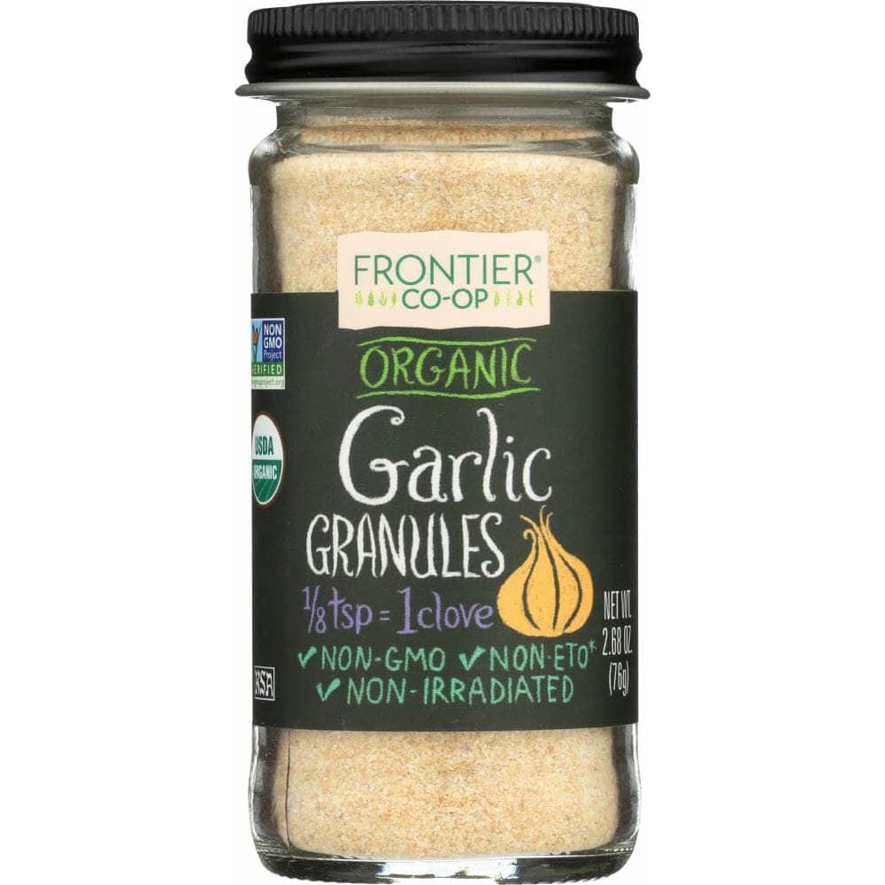 Frontier Co-Op Frontier Herb Organic Garlic Granules Bottle, 2.68 oz