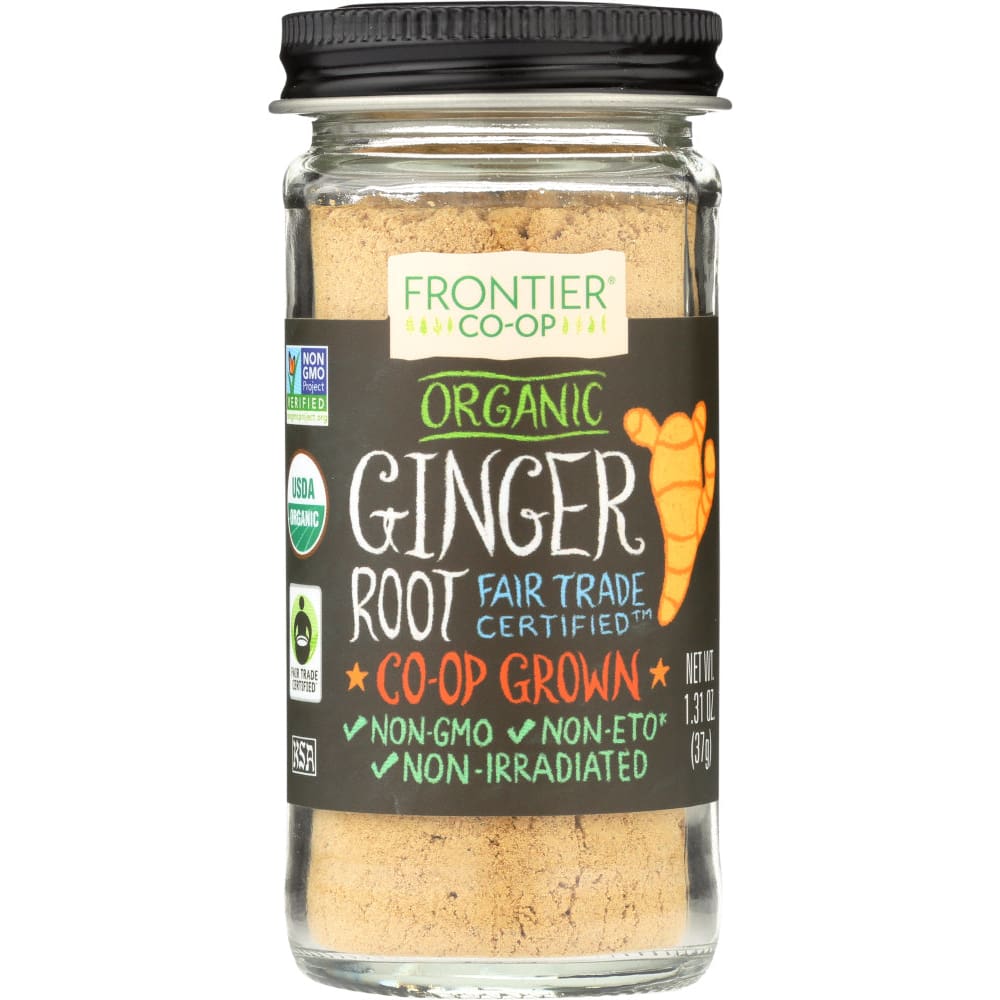 FRONTIER HERB: Organic Ground Ginger Root Fair Trade 1.31 oz (Pack of 4) - FRONTIER HERB