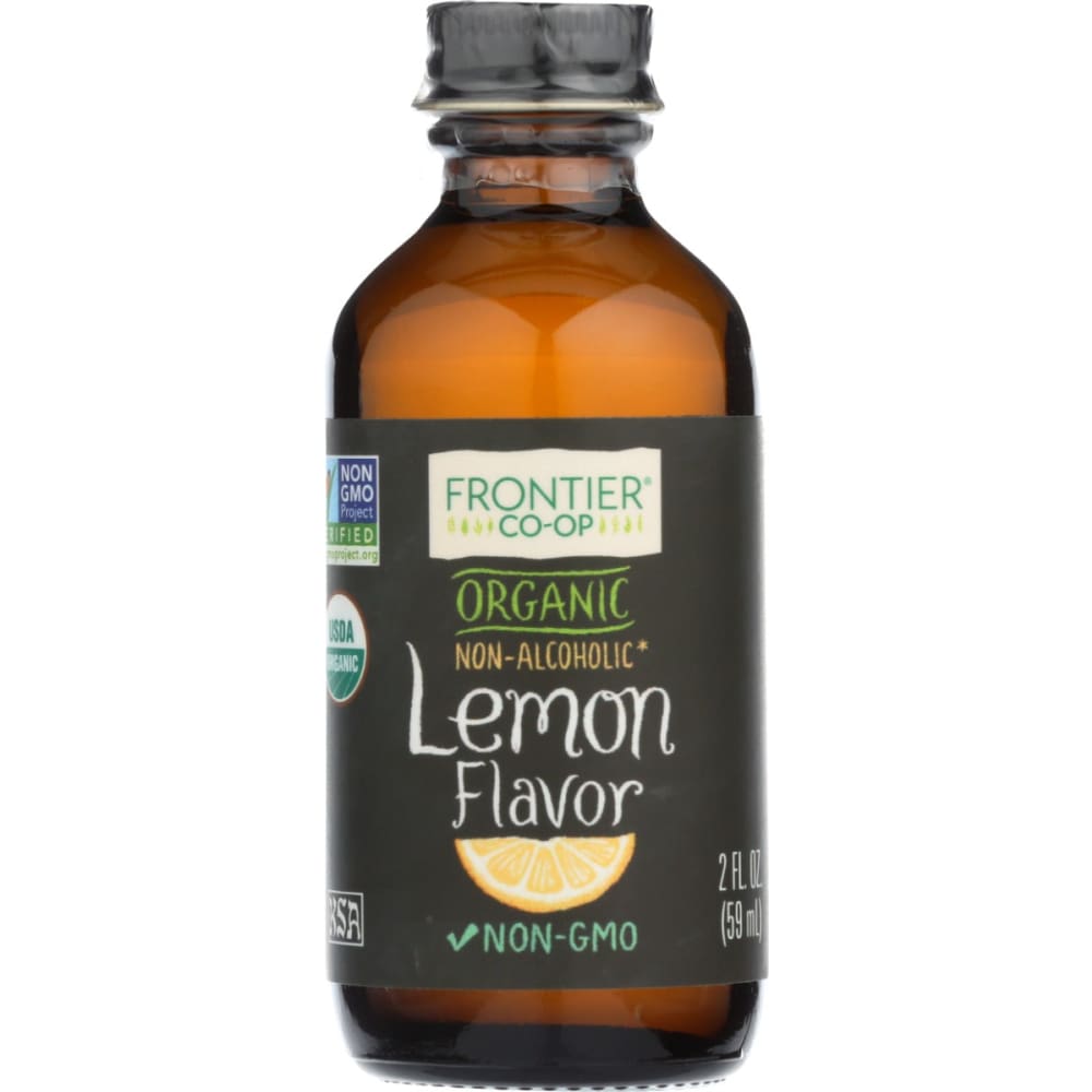 FRONTIER HERB: Organic Lemon Flavor 2 oz (Pack of 5) - FRONTIER HERB