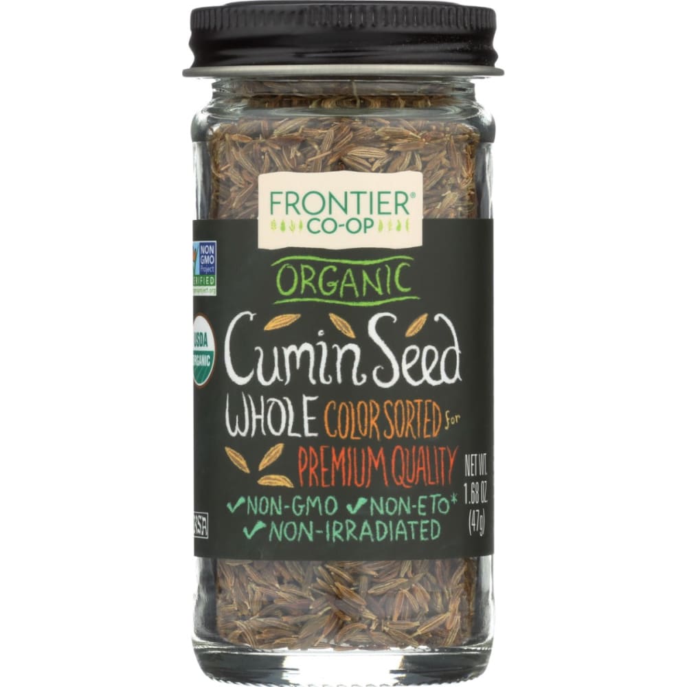 FRONTIER HERB: Organic Whole Cumin Seeds 1.68 oz (Pack of 4) - FRONTIER HERB
