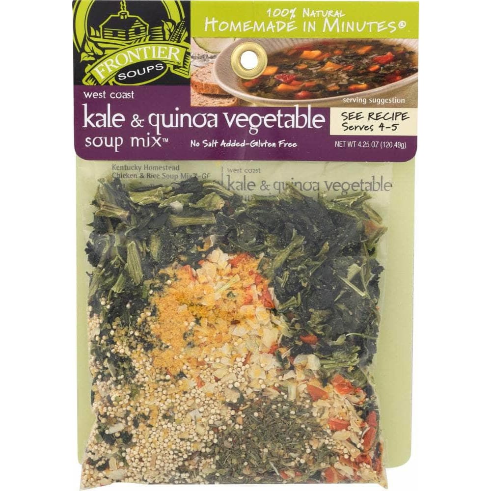FRONTIER SOUPS Grocery > Pantry > Food FRONTIER SOUP: West Coast Kale & Quinoa Vegetable Soup Mix, 4.25 oz