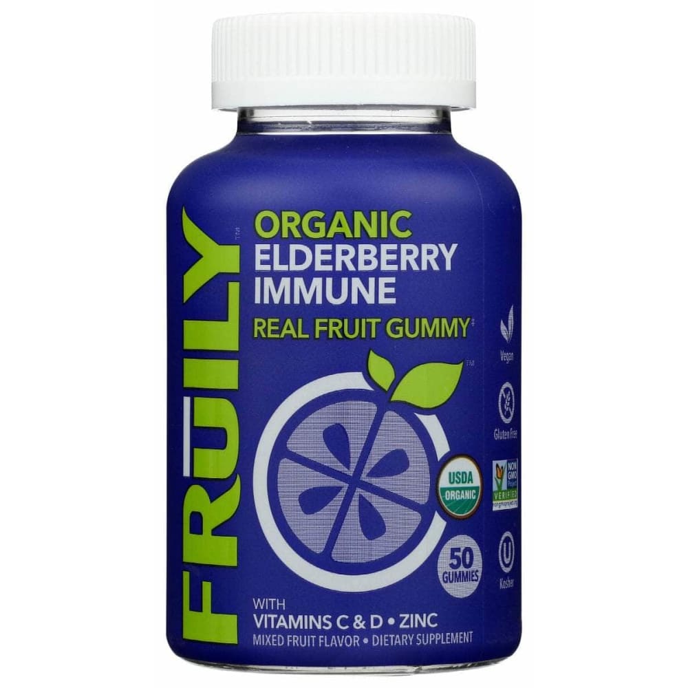 FRUILY Vitamins & Supplements > Vitamins & Minerals FRUILY: Elderberry Immune Gummy, 50 ea