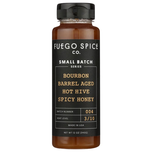 FUEGO SPICE CO: Bourbon Barrel Aged Hot Hive Spicy Honey 12 fo (Pack of 2) - Grocery > Cooking & Baking > Honey - FUEGO SPICE