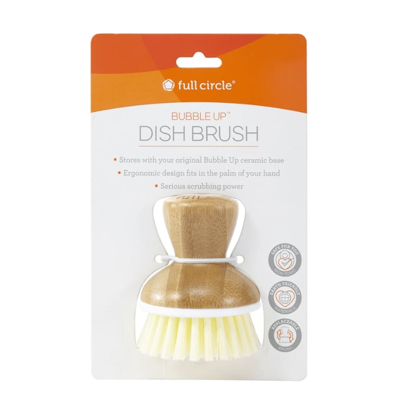 FULL CIRCLE HOME Home Products > Cleaning Supplies FULL CIRCLE HOME: Bubble Up Bamboo Dish Brush White, 1 ea
