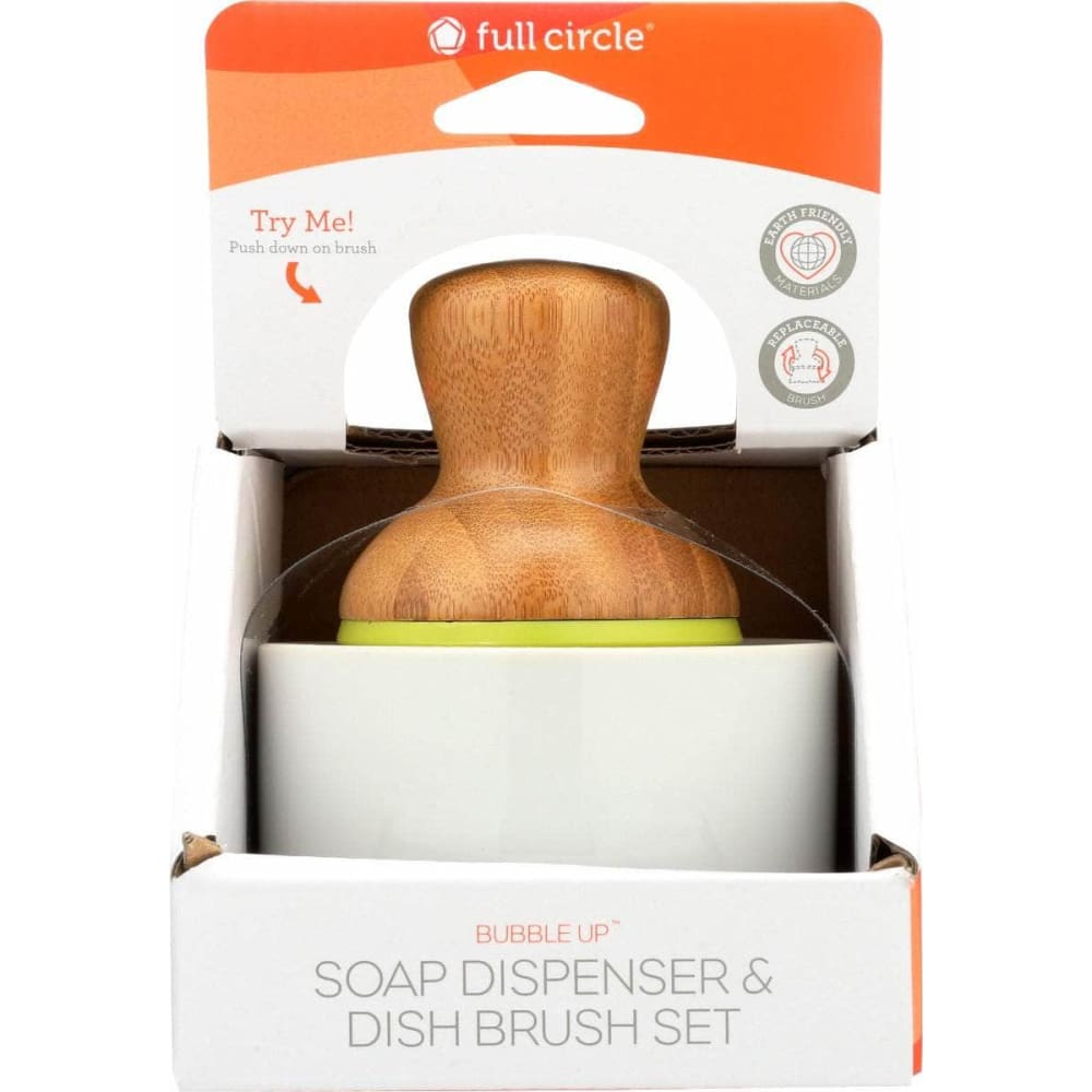 FULL CIRCLE HOME Home Products > Cleaning Supplies FULL CIRCLE HOME: Bubble Up Dish Brush and Ceramic Dish, 1 ea