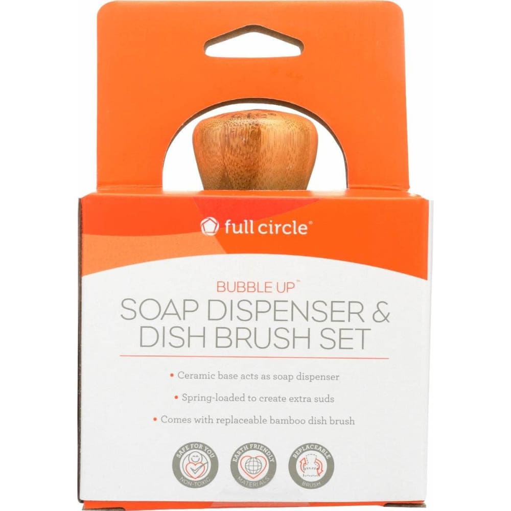 FULL CIRCLE HOME Home Products > Cleaning Supplies FULL CIRCLE HOME: Bubble Up Dish Brush and Ceramic Dish, 1 ea