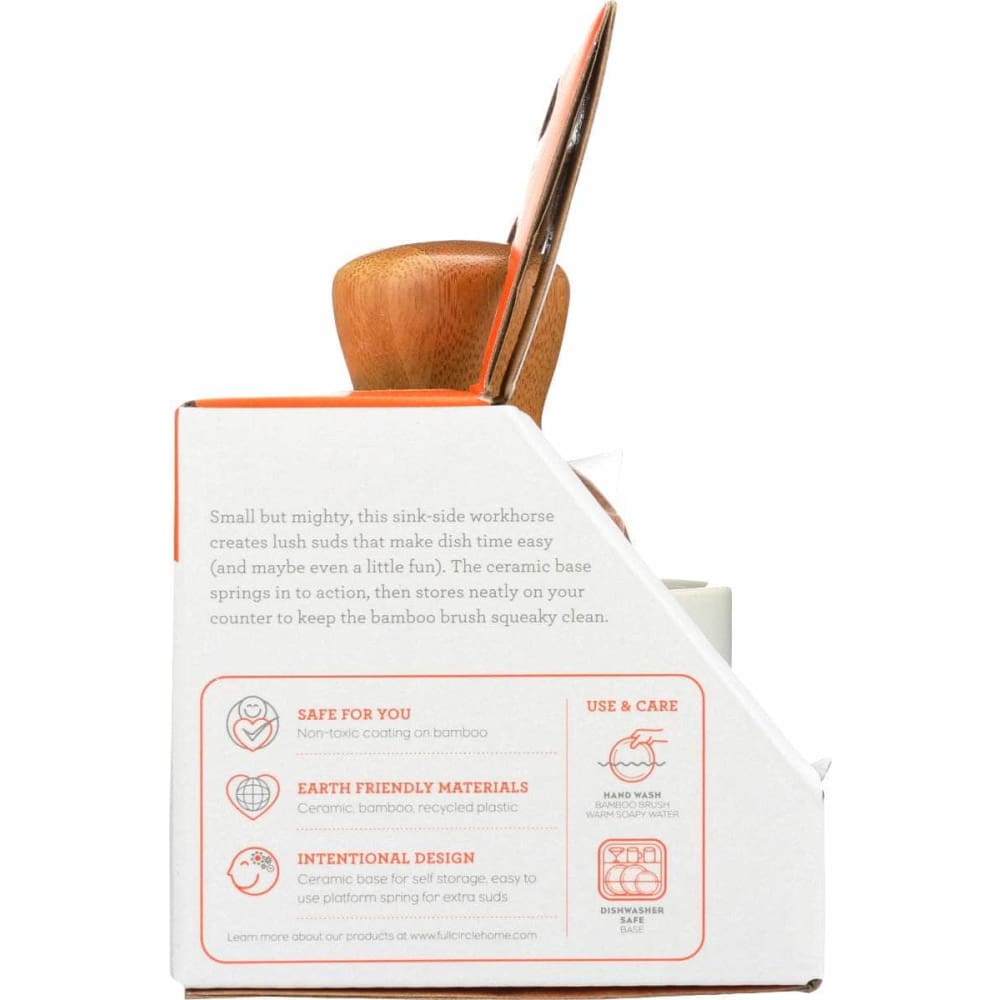 FULL CIRCLE HOME Home Products > Cleaning Supplies FULL CIRCLE HOME: Bubble Up Dish Brush and Ceramic Dish, 1 ea