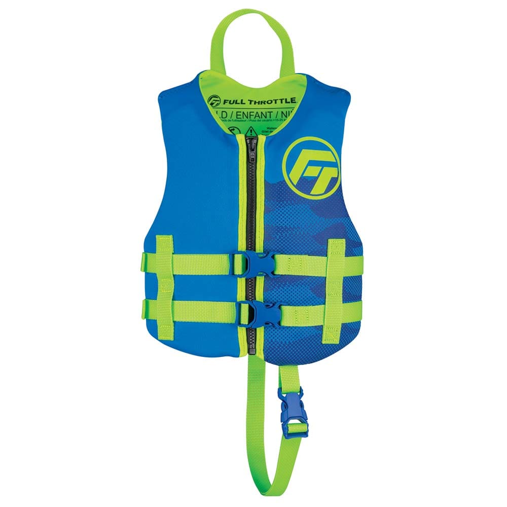 Full Throttle Child Rapid-Dry Life Jacket -Blue - Watersports | Life Vests,Marine Safety | Personal Flotation Devices - Full Throttle