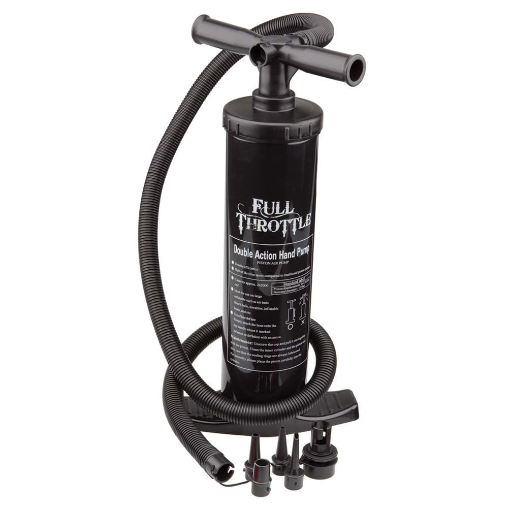 Full Throttle Dual Action Hand Pump - Black - Watersports | Air Pumps - Full Throttle