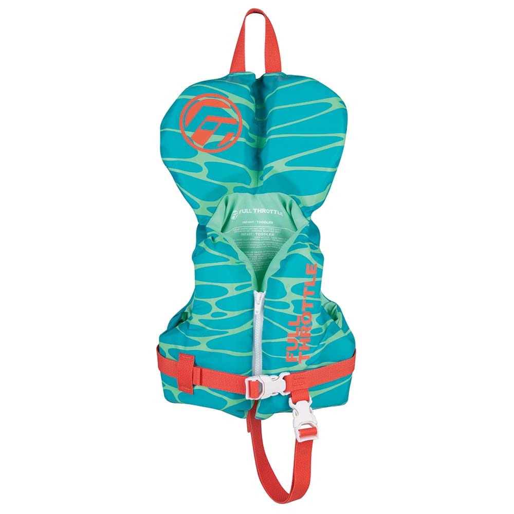 Full Throttle Infant Nylon Life Jacket - Aqua - Watersports | Life Vests,Marine Safety | Personal Flotation Devices - Full Throttle