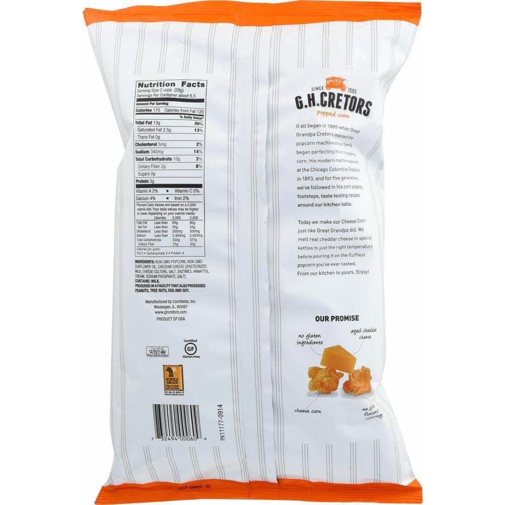 Gh Cretors G.H. Cretors Popped Corn Just The Cheese Corn, 6.5 oz