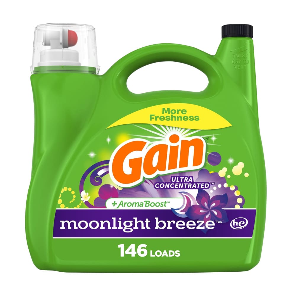 Gain Gain + Aroma Boost Liquid Laundry Detergent 208 oz. - Moonlight Breeze Scent - Home/Grocery Household & Pet/Cleaning & Household