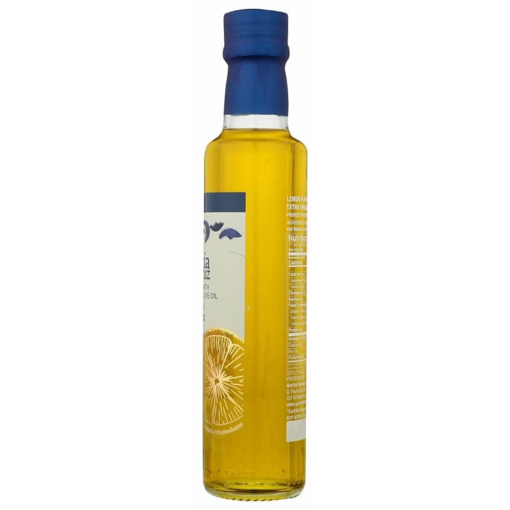 GARCIA DE LA CRUZ Grocery > Cooking & Baking > Cooking Oils & Sprays GARCIA DE LA CRUZ: Lemon Flavored Organic Extra Virgin Olive Oil, 8.4 fo