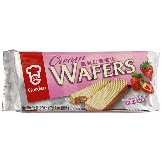 GARDEN: Cream Wafer Strawberry 7 OZ (Pack of 5) - Grocery > Snacks - GARDEN
