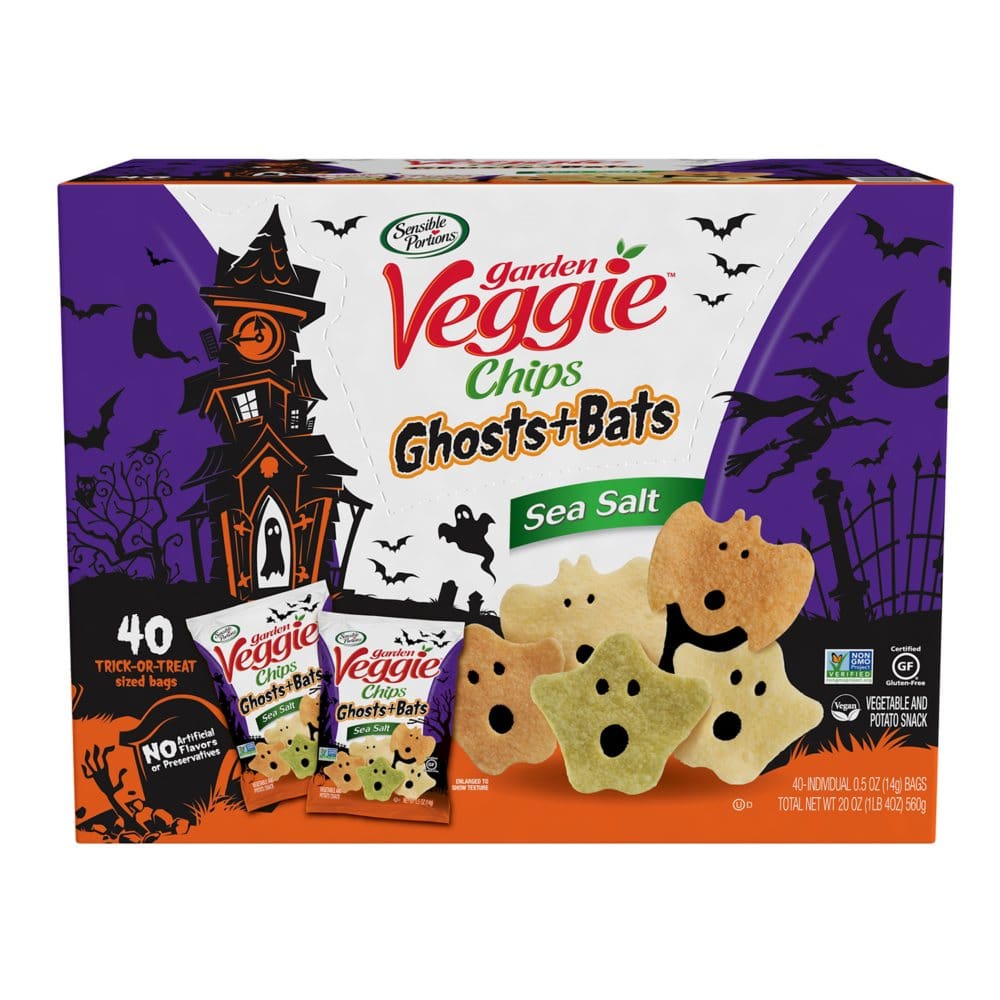 Garden Veggie Ghost and Bats Veggie Snacks (40 ct.) - Limited Time Snacks - ShelHealth