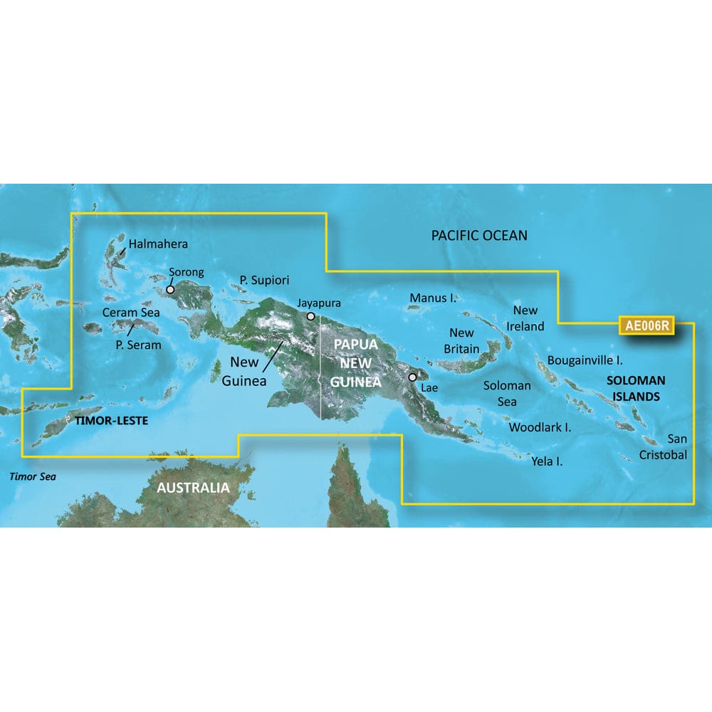 Garmin BlueChart® g3 HD - HXAE006R - Timor Leste/ New Guinea - microSD™/ SD™ - Cartography | Garmin BlueChart Foreign - Garmin