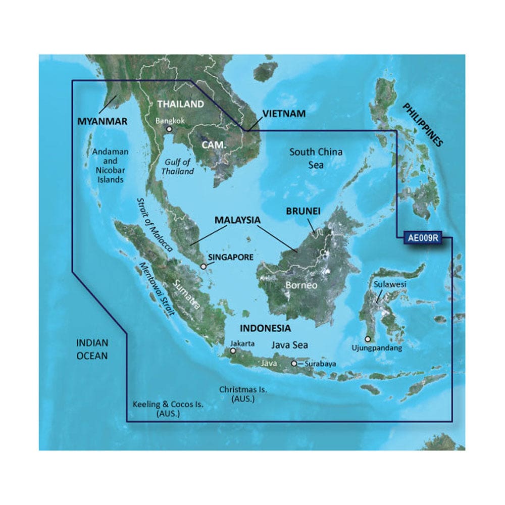 Garmin BlueChart® g3 HD - HXAE009R - Singapore / Malaysia / Indonesia - microSD™ / SD™ - Cartography | Garmin BlueChart Foreign - Garmin