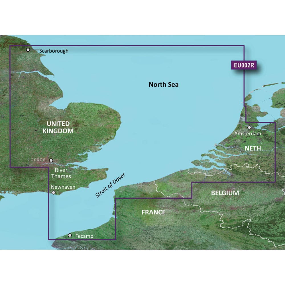 Garmin BlueChart® g3 HD - HXEU002R - Dover to Amsterdam & England Southeast - microSD™/ SD™ - Cartography | Garmin BlueChart Foreign -