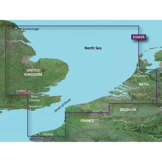 Garmin BlueChart® g3 HD - HXEU002R - Dover to Amsterdam & England Southeast - microSD™/ SD™ - Cartography | Garmin BlueChart Foreign -
