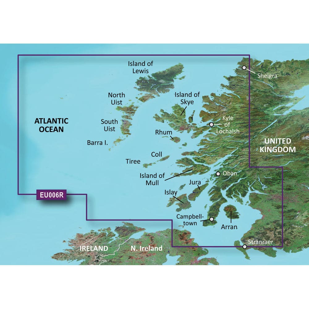 Garmin BlueChart® g3 HD - HXEU006R - Scotland West Coast - microSD™/ SD™ - Cartography | Garmin BlueChart Foreign - Garmin