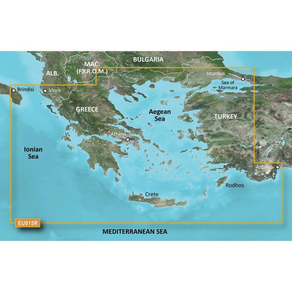 Garmin BlueChart® g3 HD - HXEU015R Aegean Sea & Sea of Marmara - microSD™/ SD™ - Cartography | Garmin BlueChart Foreign - Garmin