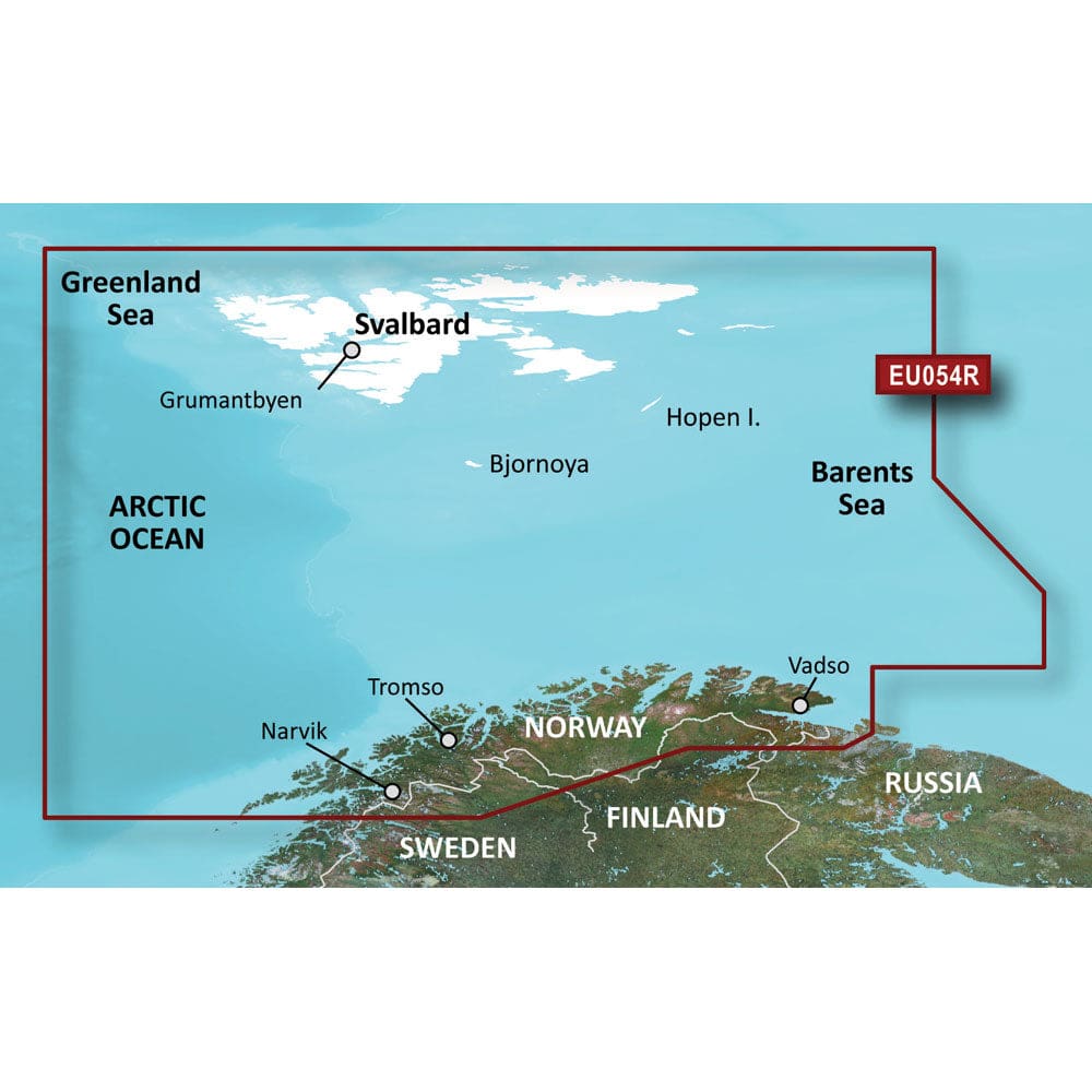 Garmin BlueChart® g3 HD - HXEU054R - Vestfjd - Svalbard - Varanger - microSD™/ SD™ - Cartography | Garmin BlueChart Foreign - Garmin
