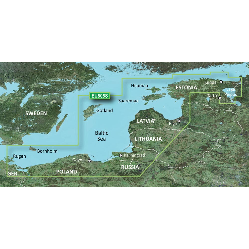 Garmin BlueChart® g3 HD - HXEU065R - Baltic Sea East Coast - microSD™/ SD™ - Cartography | Garmin BlueChart Foreign - Garmin