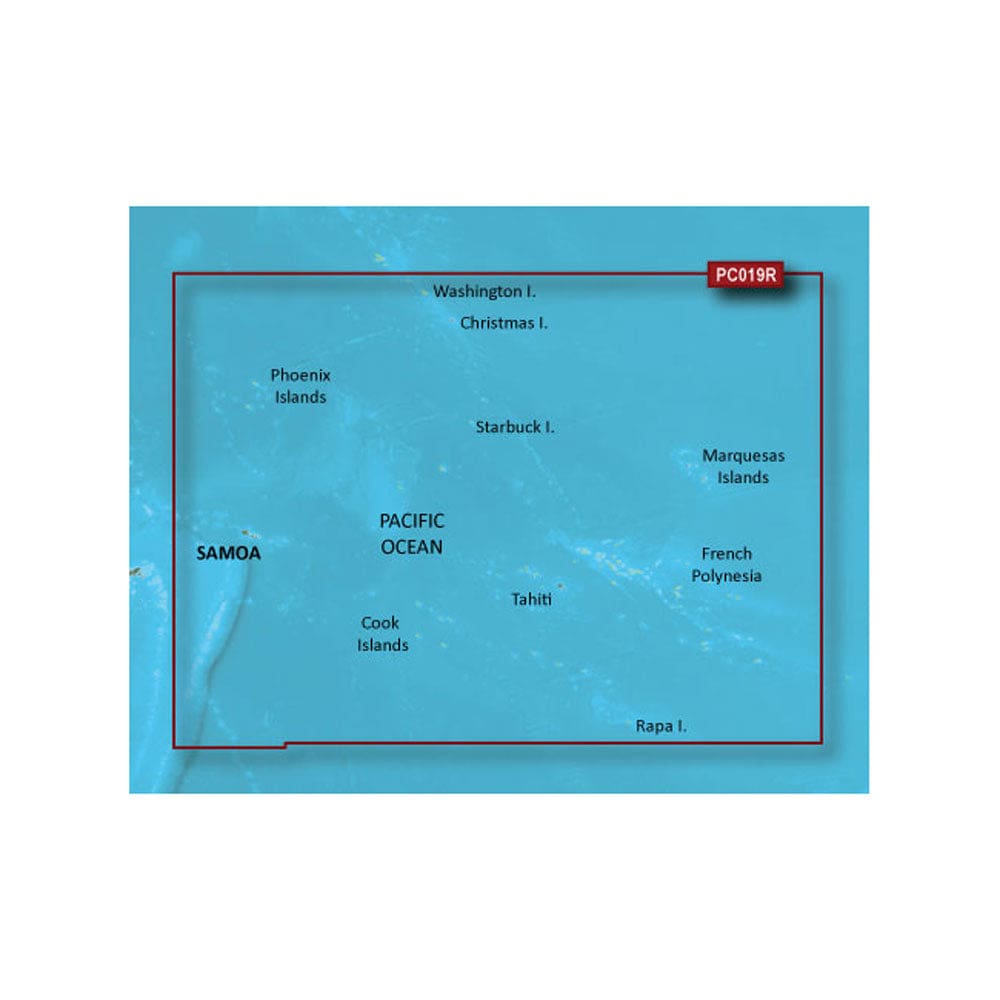 Garmin BlueChart® g3 HD - HXPC019R - Polynesia - microSD™/ SD™ - Cartography | Garmin BlueChart Foreign - Garmin