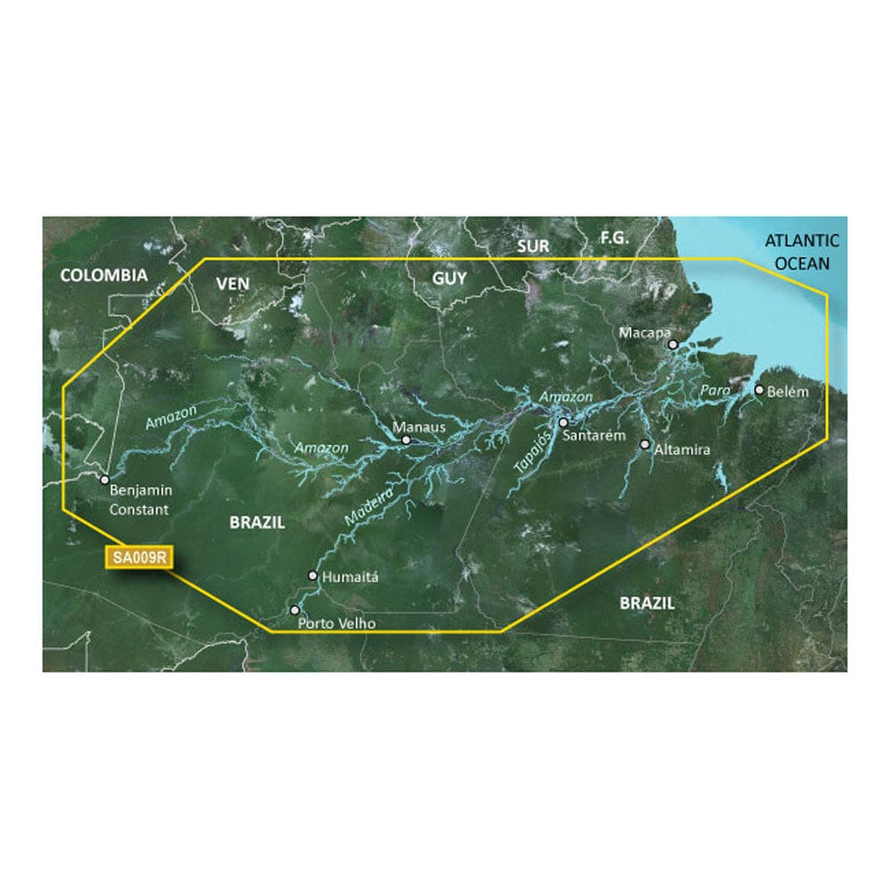 Garmin BlueChart® g3 HD - HXSA009R - Amazon River - microSD™/ SD™ - Cartography | Garmin BlueChart Foreign - Garmin