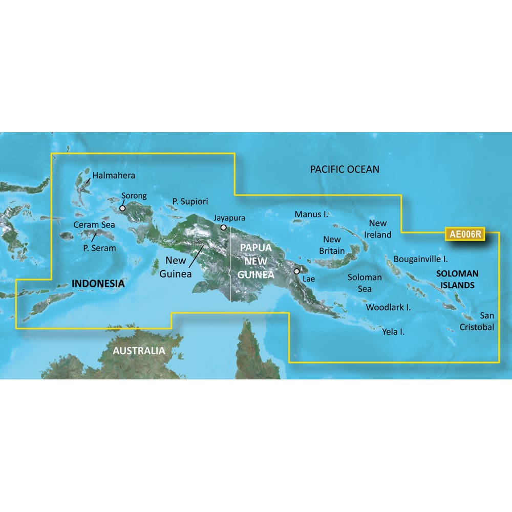 Garmin BlueChart® g3 Vision® HD - VAE006R - Timor Leste/ New Guinea - microSD™/ SD™ - Cartography | Garmin BlueChart Vision Foreign - Garmin