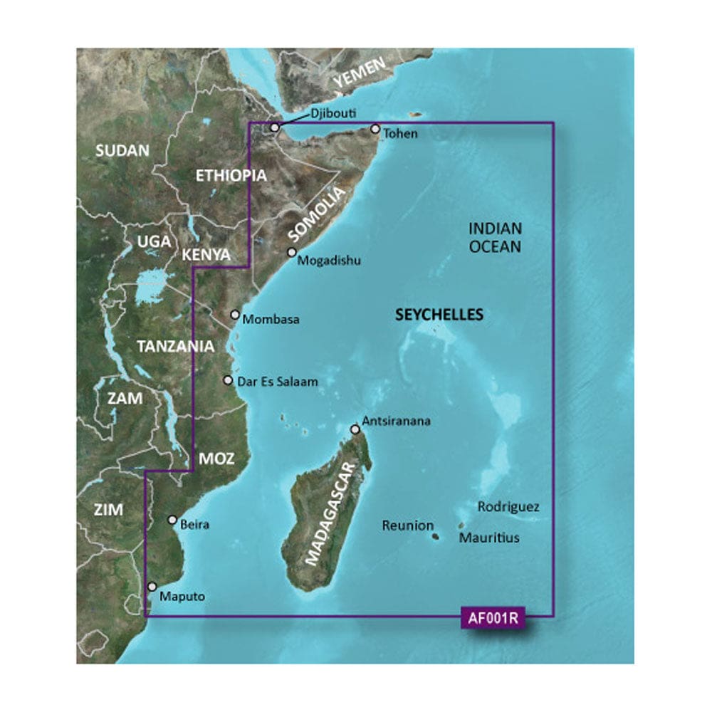 Garmin BlueChart® g3 Vision® HD - VAF001R - Eastern Africa - microSD™/ SD™ - Cartography | Garmin BlueChart Vision Foreign - Garmin