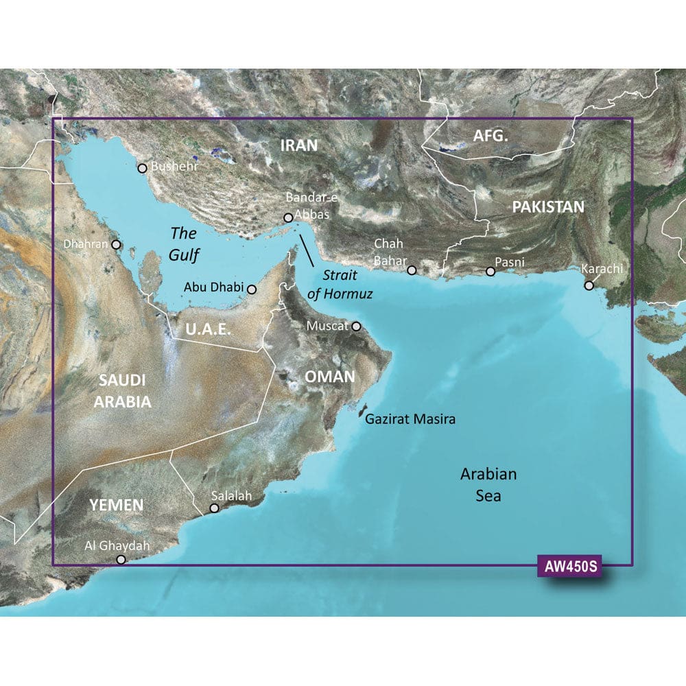 Garmin BlueChart® g3 Vision® HD - VAW450S - The Gulf - microSD™/ SD™ - Cartography | Garmin BlueChart Vision Foreign - Garmin