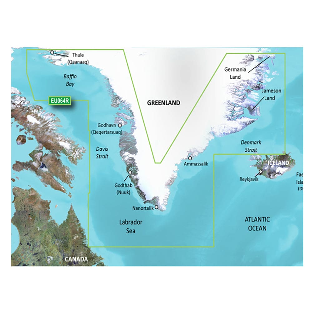Garmin BlueChart® g3 Vision® HD - VEU064R - Greenland - microSD™/ SD™ - Cartography | Garmin BlueChart Vision Foreign - Garmin