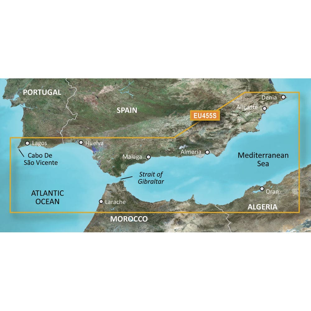 Garmin BlueChart® g3 Vision® HD - VEU455S - Alicante to Cabo de Sao Vicente - microSD™/ SD™ - Cartography | Garmin BlueChart Vision Foreign