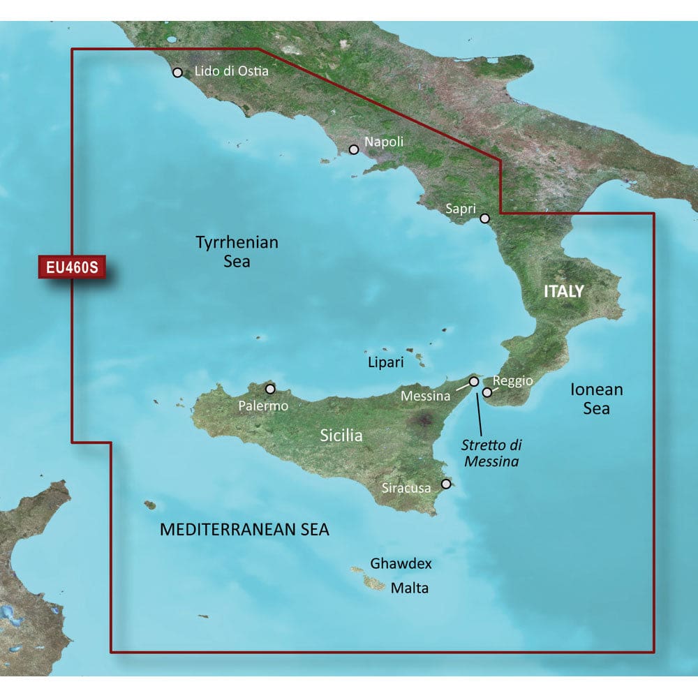 Garmin BlueChart® g3 Vision® HD - VEU460S - Sicily to Lido di Ostia - microSD™/ SD™ - Cartography | Garmin BlueChart Vision Foreign - Garmin