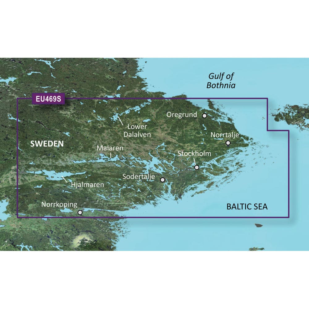 Garmin BlueChart® g3 Vision® HD - VEU469S - Stockholm & Mälaren - microSD™/ SD™ - Cartography | Garmin BlueChart Vision Foreign - Garmin
